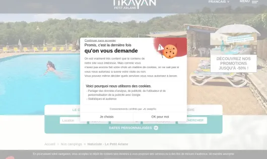 CAMPING TIKAYAN LE PETIT ARLANE