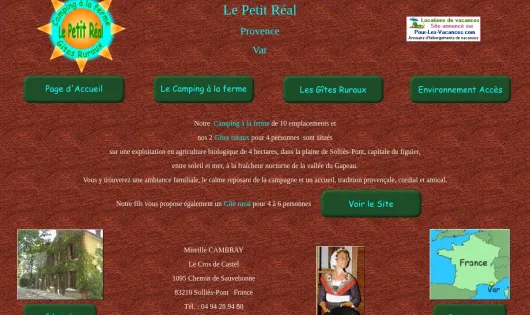 CAMPING À LE FERME LE PETIT RÉAL