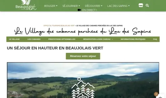 CAMPING LE VILLAGE DES CABANES PERCHEES DU LAC DES SAPINS